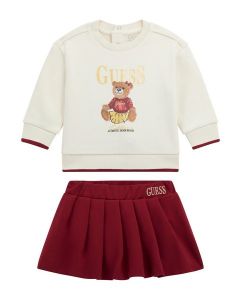 GUESS סט סווטשירט וחצאית לילדות
