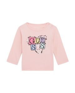 GUESS חולצת טישירט תינוקות עם לוגו משולש