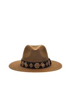 GUESS Fedora כובע קש לנשים