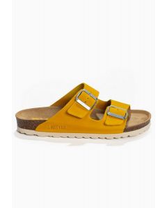 BAYTON ATLAS כפכפי עור נשים עם 2 רצועות