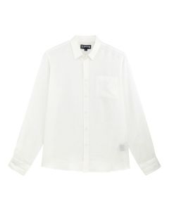 VILEBREQUIN CAROUBIS חולצת פשתן מכופתרת לגברים