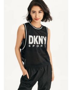 DKNY Sport גופיית רשת לוגו