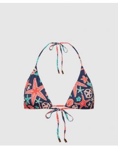 VILEBREQUIN FLEUR חזיית בגד ים קשירה הדפס כוכב ים