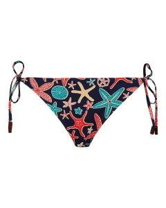 VILEBREQUIN FLAMME תחתוני ביקיני קשירה לנשים הדפס כוכב ים