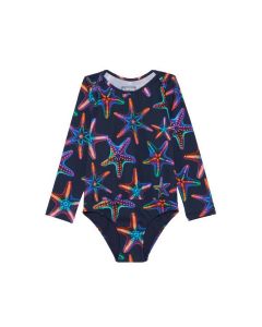 2-6 VILEBREQUIN GALAXIE בגד ים שלם בנות שרוול ארוך מידות