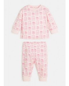 GUESS פיג'מה לילדים עם הדפס לוגו דובי