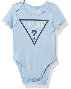 GUESS בגד גוף תינוקות עם שרוולים קצרים