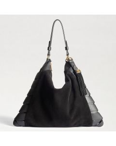 SAM EDELMAN JETTE LARGE HOBO תיק כתף גדול מעור