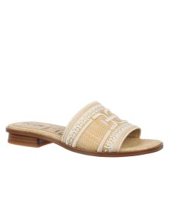 SAM EDELMAN STEVIE כפכפי נשים בדוגמת קש