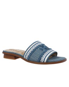SAM EDELMAN STEVIE כפכפי נשים בדוגמת ג'ינס