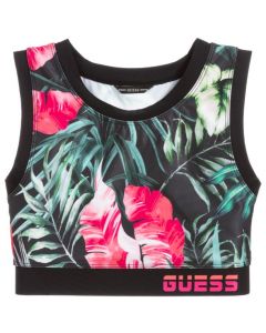 GUESS טופ קרופ אקטיב בנות ללא שרוולים