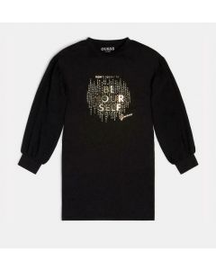 GUESS שמלת ילדות עם שרוול ארוך