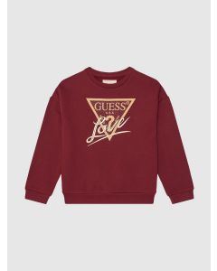 GUESS סווטשירט בנות עם לוגו