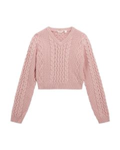 GUESS סוודר בנות בעיצוב צמות