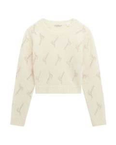 GUESS סריג צמר בנות עם לוגו