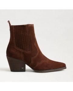 SAM EDELMAN WEST מגפי קרסול עור זמש לנשים