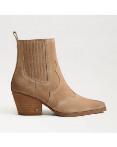 SAM EDELMAN WEST מגפי קרסול עור זמש לנשים