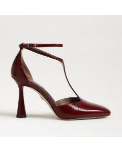 SAM EDELMAN EVERETT נעלי עקב עור עם רצועות