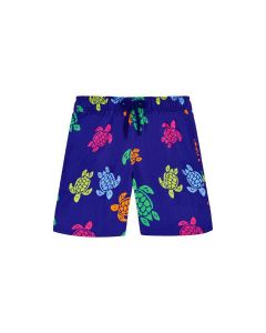 VILEBREQUIN JIRISE מכנסי שחיה קצרים בנים בהדפס צב צבעוני