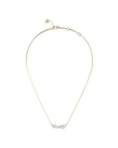 GUESS שרשרת מוזהבת בשיבוץ אבני קריסטל
