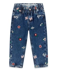 GUESS מכנסי ג'ינס בנות עם רקמה