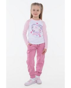 GUESS חולצת טישירט בנות שרוול ארוך