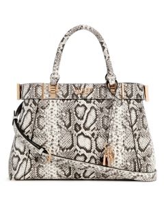 GUESS ANADELA תיק נשיאה בינוני דפוס נחש לנשים