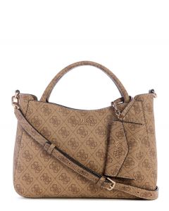 GUESS BRENTON תיק נשיאה בינוני עם ארנק תואם