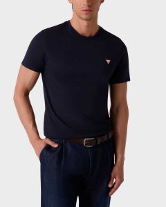 GUESS חולצת טישירט קצרה לגברים בגזרה צמודה