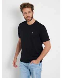 GUESS חולצת טריקו עם לוגו משולש קטן לגברים
