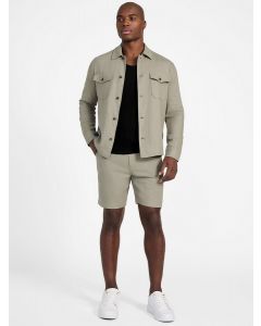 GUESS מכנסיים קצרים פשתן לגברים