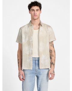 GUESS חולצה מכופתרת לגברים שרוול קצר