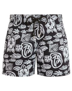 VILEBREQUIN Men Stretch Swim Shorts Tahiti Turtles
