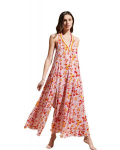 VILEBREQUIN NAVA שמלת חוף ארוכה עם תחרה לנשים