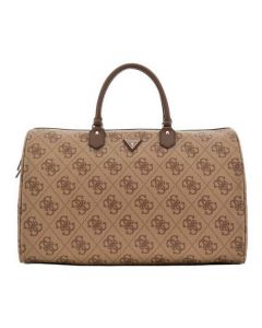 GUESS BERTA תיק נסיעות גדול בהדפס לוגו
