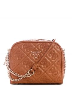 GUESS ADELASIA תיק קרוס מרופד עם לוגו