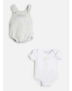 GUESS סט בייבי בנות: בגד גוף+סרבל