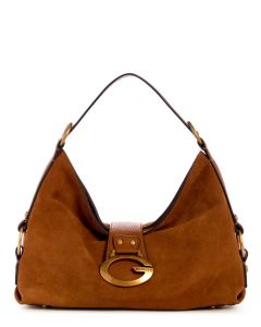 GUESS CAMDEN תיק כתף עם אבזם לוגו