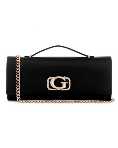 GUESS ZALINA תיק קלאץ' סאטן עם ידית עליונה