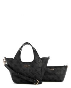 GUESS CALISTA תיק נשיאה מיני 2 ב 1 עם נרתיק תואם