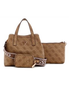 GUESS LATONA תיק נשיאה מיני 2 ב 1 עם נרתיק תואם