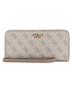 GUESS ZAMIRA עם רוכסן G4 ארנק גדול לוגו