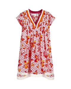 VILEBREQUIN SHASHOU שמלת מיני בנות שרוול קצר