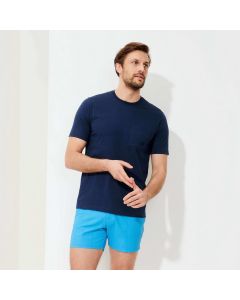 VILEBREQUIN TITAN חולצת טריקו מכותנה אורגנית לגברים שרוול קצר