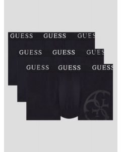 GUESS חבילה 3 תחתוני בוקסר גברים עם פס לוגו