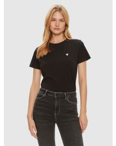 GUESS חולצת טישירט קצרה לנשים עם לוגו