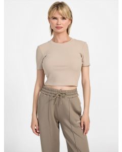 GUESS חולצת טופ אקטיב קצרה לנשים