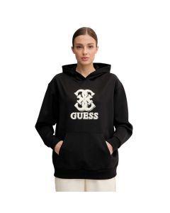 GUESS סווטשירט עם קפוצ'ון נשים