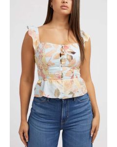 GUESS SL CARINE PEPLUM TOP טופ נשים