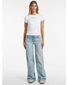 GUESS מכנסי ג'ינס רחב לנשים